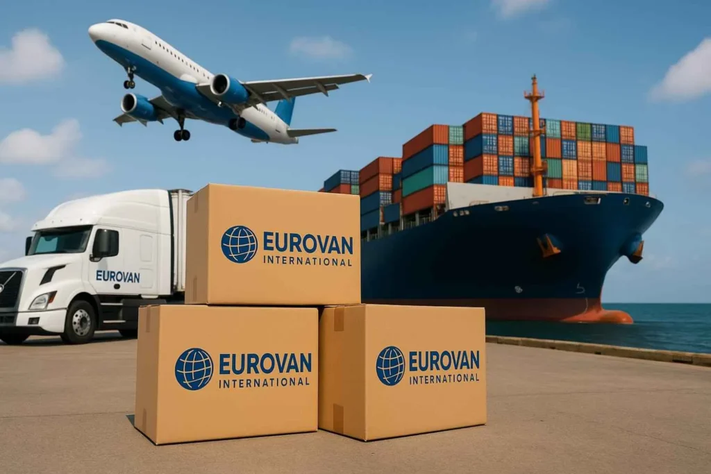 شركة شحن دولية من مصر إلى العالم يوروفان الدولية شريككم اللوجستي المتكامل